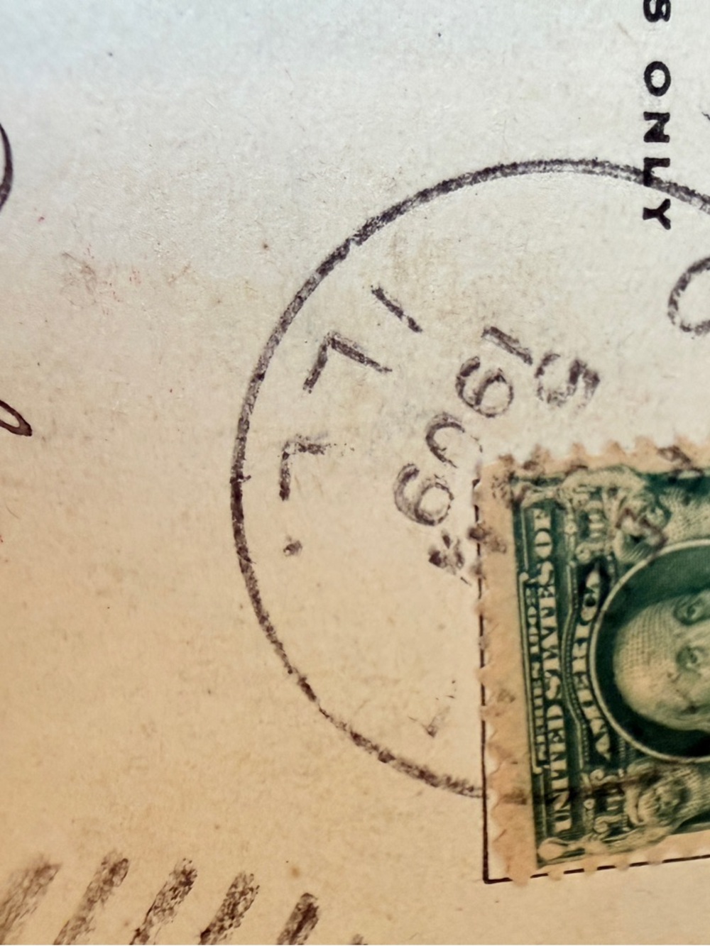 Antique Floral Greeting Card Box with 16 Antique Post Cards 1909-1911 - Picture 9 of 17